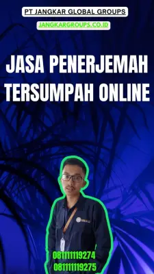 Layanan Penerjemah Tersumpah Online Kecamatan Sanankulon Blitar