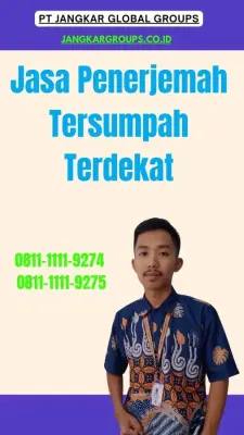 Biro Jasa Penerjemah Tersumpah Terdekat Kabupaten Cianjur