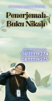 Pengurusan Penerjemah Surat Nikah Terpercaya Kecamatan Mekarbaru Kabupaten Tangerang