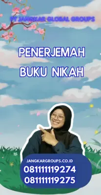Jasa Penerjemah Surat Nikah Terpercaya Kecamatan Sindang Jaya Kabupaten Tangerang