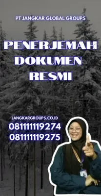 Biro Penerjemah Dokumen Resmi Kecamatan Pugung Kab. Tanggamus