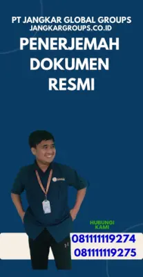 Pengurusan Penerjemah Dokumen Resmi Kecamatan Pulau Panggung Kab. Tanggamus