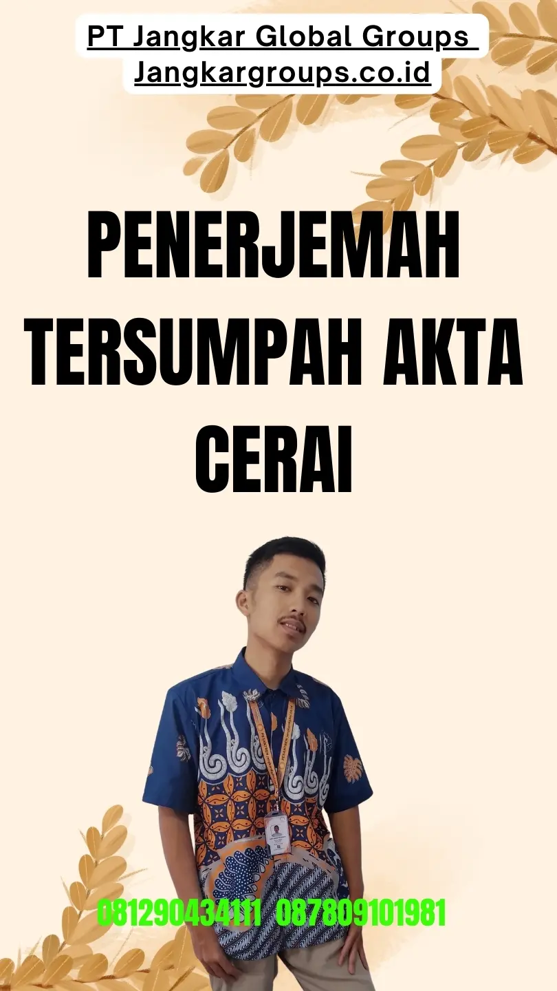 Jasa Penerjemah Tersumpah Akta Cerai Terbaik Senen Jakarta Pusat