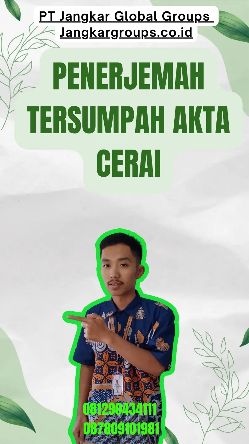 Jasa Penerjemah Tersumpah Akta Cerai Terbaik Tanjung Priok Jakarta Utara
