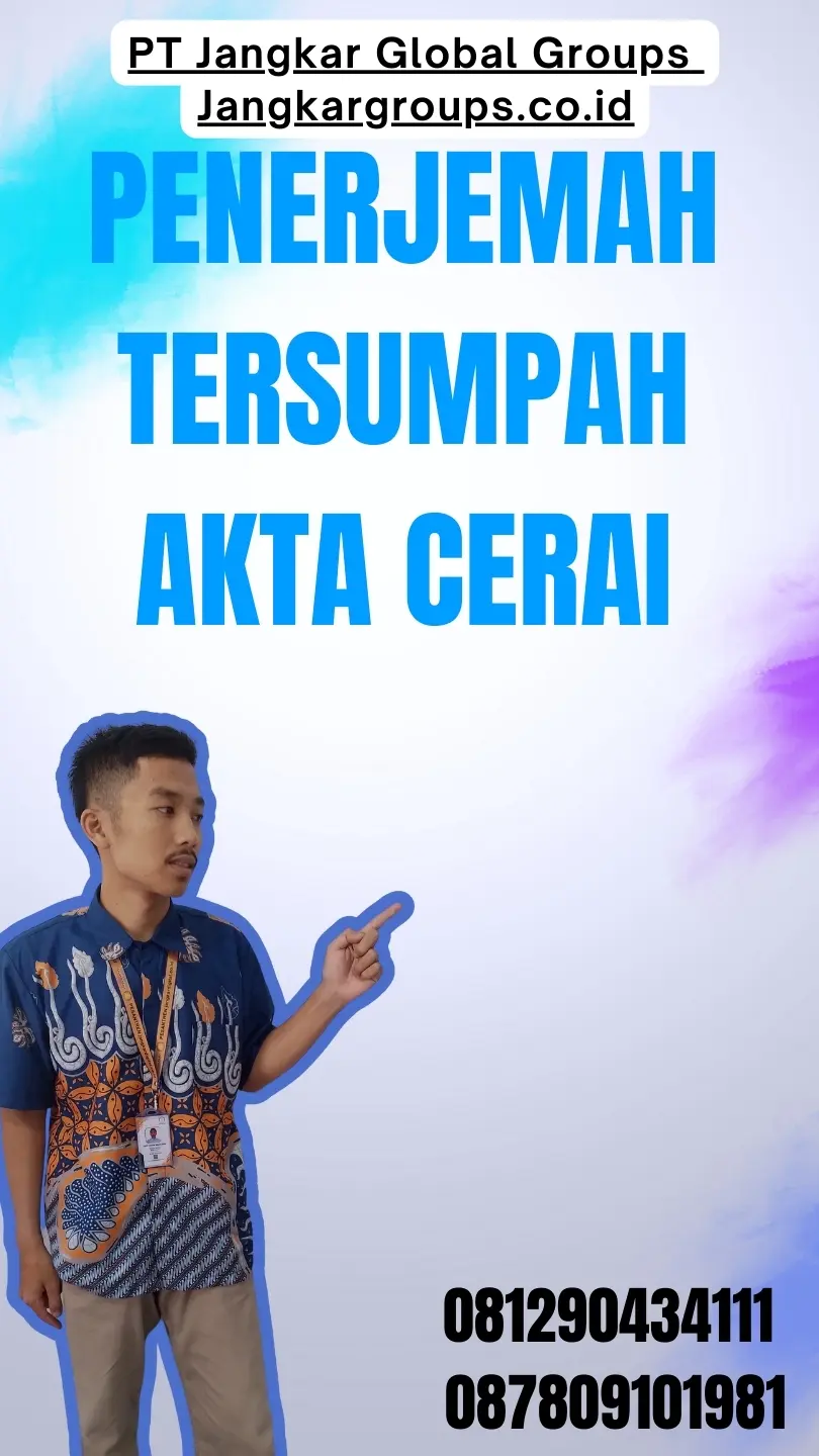 Layanan Penerjemah Tersumpah Akta Cerai Terpercaya Pluit Jakarta Utara