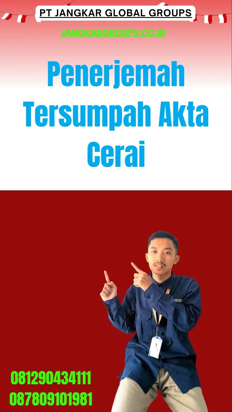 Pengurusan Penerjemah Tersumpah Akta Cerai Terpercaya Tanjung Priok Jakarta Utara