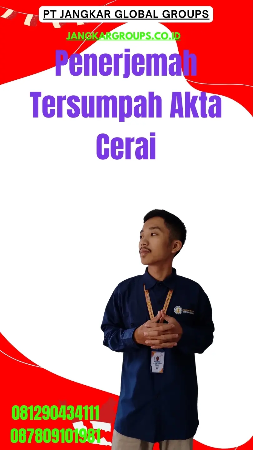 Layanan Penerjemah Tersumpah Akta Cerai Terpercaya Johar Baru Jakarta Pusat