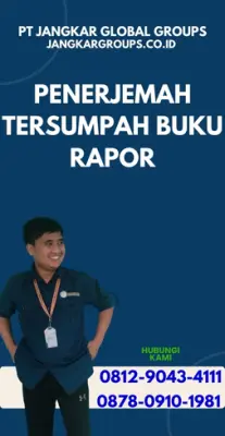 Pengurusan Penerjemah Tersumpah Buku Rapor Terpercaya Kecamatan  Banguntapan Kabupaten Bantul