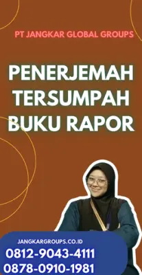 Pengurusan Penerjemah Tersumpah Buku Rapor Terbaik Kecamatan  Cangkringan Kabupaten Sleman