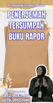 Jasa Penerjemah Tersumpah Buku Rapor Terbaik Kecamatan  Gamping Kabupaten Sleman