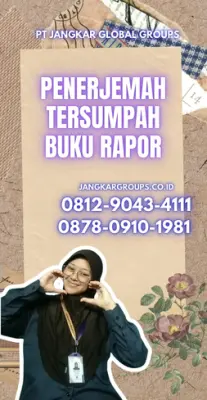 Layanan Penerjemah Tersumpah Buku Rapor Terpercaya Kecamatan  Cangkringan Kabupaten Sleman