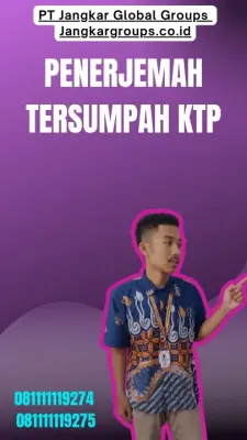 Jasa Penerjemah Tersumpah KTP Cepat Kecamatan  Cangkringan Kabupaten Sleman