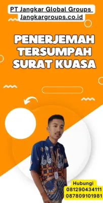 Pengurusan Penerjemah Tersumpah Surat Kuasa Terpercaya Kecamatan Krueng Barona Jaya Kabupaten Aceh Besar