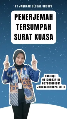 Layanan Penerjemah Tersumpah Surat Kuasa Terpercaya Kecamatan Montasik Kabupaten Aceh Besar