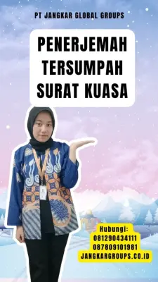 Layanan Penerjemah Tersumpah Surat Kuasa Terpercaya Kecamatan Banda Baro Kabupaten Aceh Utara