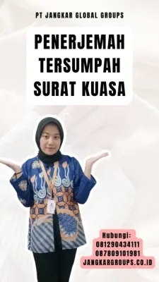 Layanan Penerjemah Tersumpah Surat Kuasa Terpercaya Kecamatan Salang Kabupaten Simeulue