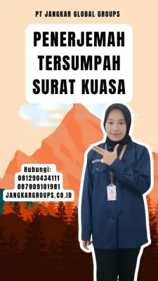 Pengurusan Penerjemah Tersumpah Surat Kuasa Terpercaya Kecamatan Teupah Barat Kabupaten Simeulue