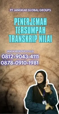 Jasa Penerjemah Transkrip Nilai Terbaik Kecamatan Sidomukti Salatiga