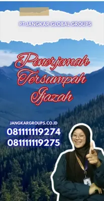 Pengurusan Penerjemah Tersumpah Ijazah Kecamatan Kopo Kabupaten Serang
