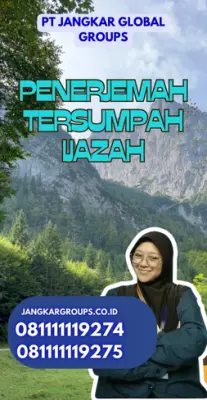 Layanan Penerjemah Tersumpah Ijazah Kecamatan Larangan Kota Tangerang