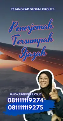 Biro Jasa Penerjemah Tersumpah Ijazah Kecamatan Jiput Kabupaten Pandeglang