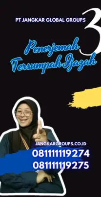 Layanan Penerjemah Tersumpah Ijazah Kecamatan Sindangresmi Kabupaten Pandeglang