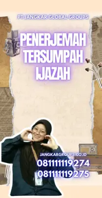 Pengurusan Penerjemah Tersumpah Ijazah Kecamatan Cisata Kabupaten Pandeglang